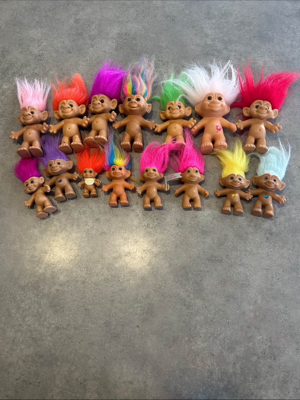 Lot de trolls vintage – 15 figurines 🧌🌈